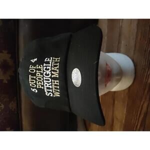 5 out of 4 people struggle with math - strapback cap/hat EUC